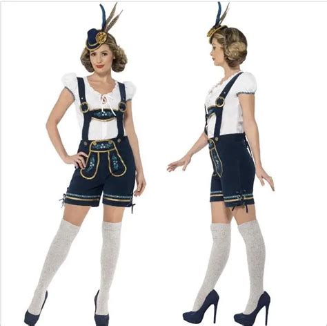 Free Shipping Oktoberfest Outfit Bavarian Costume Adult Plus Size German Beer Girl Carnival