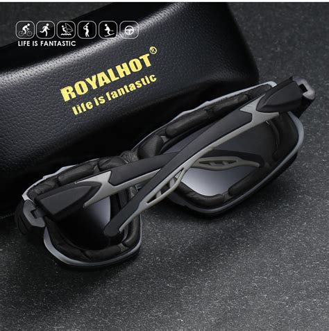 royalhot Чоловіки Жінки поляризовані еластичні спортивні сонцезахисні окуляри Вінтажні