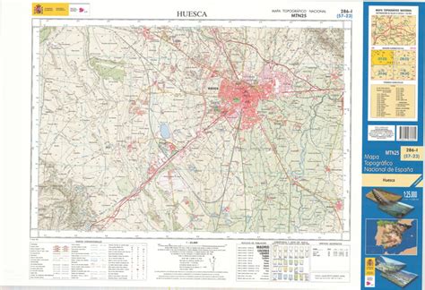 Huesca Mapa Topográfico Nacional 125000 2017