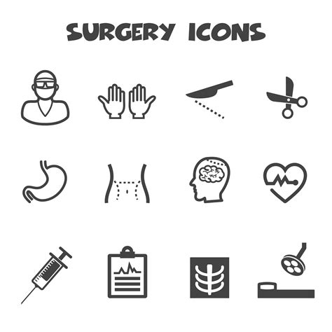 Surgery Icons Symbol 673033 Vector Art At Vecteezy