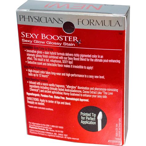 Physicians Formula Sexy Booster Sexy Glow Glossy Stain Red Fl