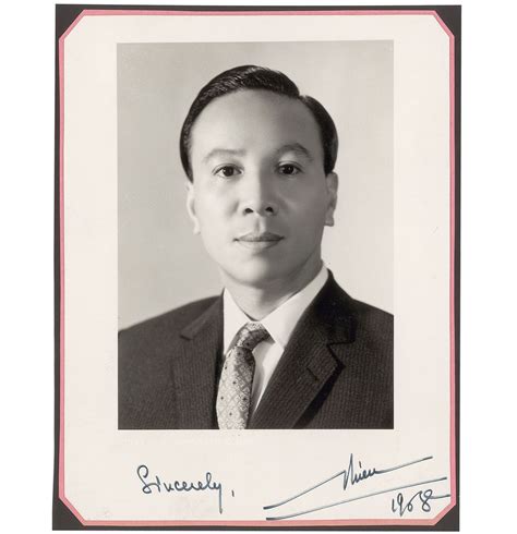 Nguyen Van Thieu Signed Photograph