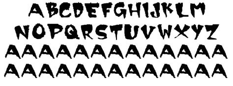 Scary Font By Kevin Byrd Fontriver