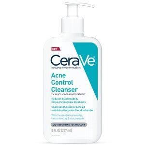 CeraVe Acne Control Face Cleanser 2 Salicylic Acid Acne Treatment