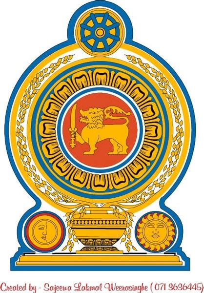 Emblem Of Sri Lanka Free Vector In Adobe Illustrator Ai Ai Vector