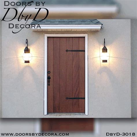 Custom Rustic Simple Plank Door Solid Wood Entry Doors By Decora