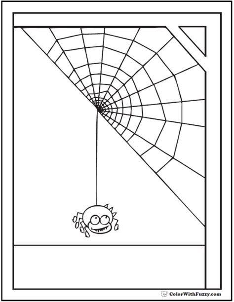Free printable spider web coloring pages for kids that you can print out and color. 72+ Halloween Printable Coloring Pages: Customizable PDF