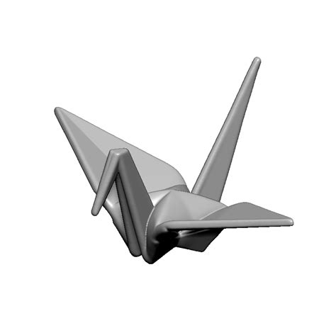 Obj File Origami Crane 🏗️・3d Printable Model To Download・cults