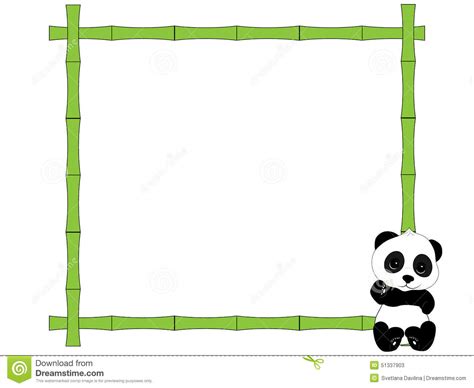 Frame And Panda Stock Vector Image 51337903