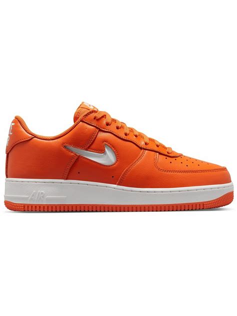 Nike Air Force 1 Low Retro Jewel Leather Sneakers Orange Nike