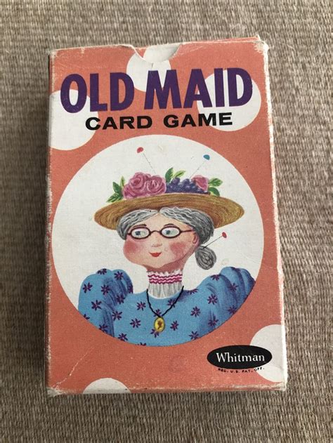 Old Maid Card Game Whitman 1950s Vintage Ephemera Card Games Sun And Moon Tarot Vintage