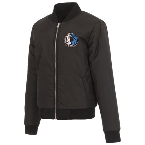 Dallas Mavericks Jh Design Reversible Women Fleece Jacket Black Jh