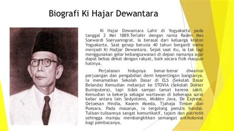 Biografi Ki Hajar Dewantara Sketsa