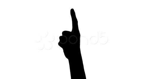 Pointing Hand Silhouette At Getdrawings Free Download