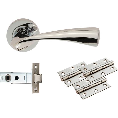 Carlisle Brass Sintra Door And Latch Pack Polished Chrome Toolstation