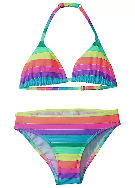 Girls Rainbow Stripe Bikini Set By Bonprix Bonprix