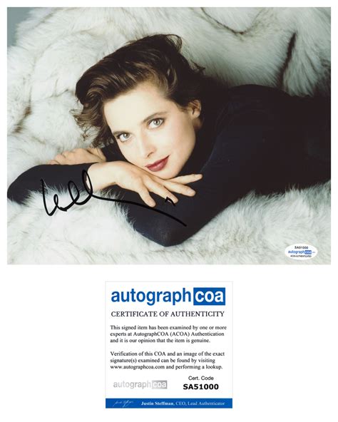 isabella rossellini sexy signed autograph 8x10 photo acoa outlaw hobbies authentic autographs