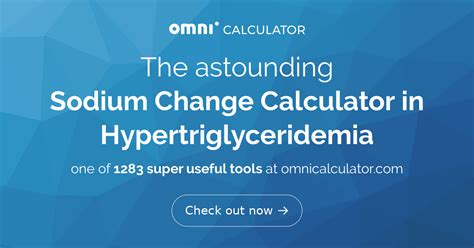 Sodium Change Calculator In Hypertriglyceridemia