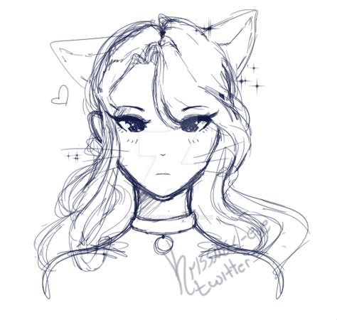 We have seen many anime cats in the series sure sometimes you can see a dog pop up here and there but anime cats just dominate the industry. Cat girl sketch by Krissmas-eve on DeviantArt