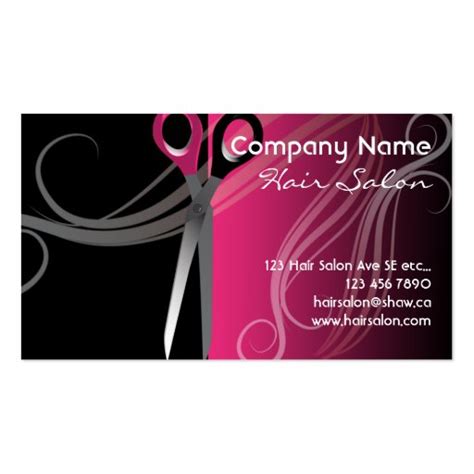 Luxury pink business card template with tropical leaves. hair salon business cards | Zazzle