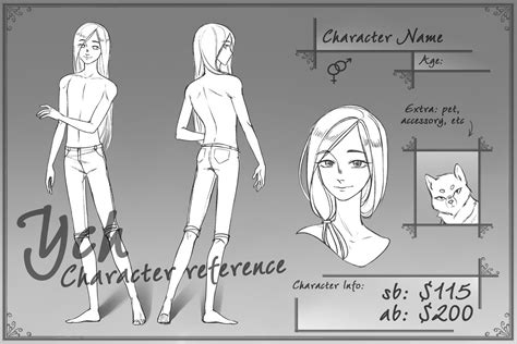 Close Ych Character Reference By Nerokim On Deviantart