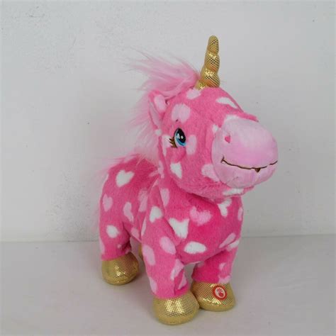 Hallmark Love Is Magic Unicorn Plush Sound Motion Hearts Pink White Stuffed Toy Ebay Unicorn