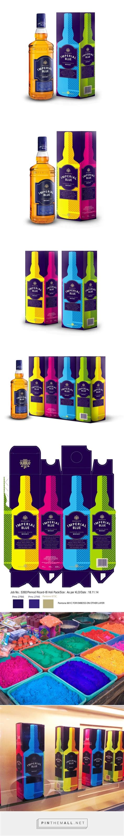 Imperial Blue Holi Whisky Packaging Design By Khurram Haque