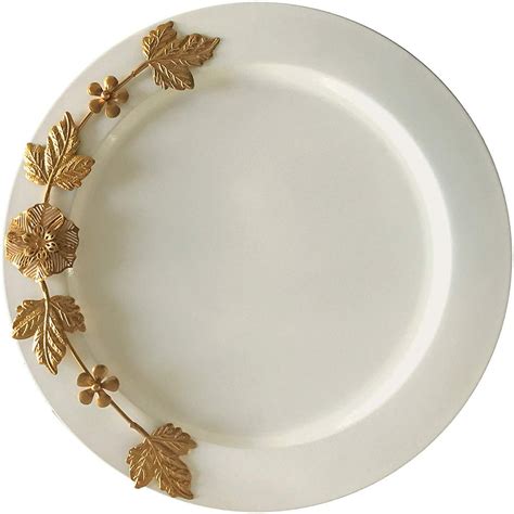 Set Of 2 Elegant Charger Plates 13 Inch Service Plates Tableware