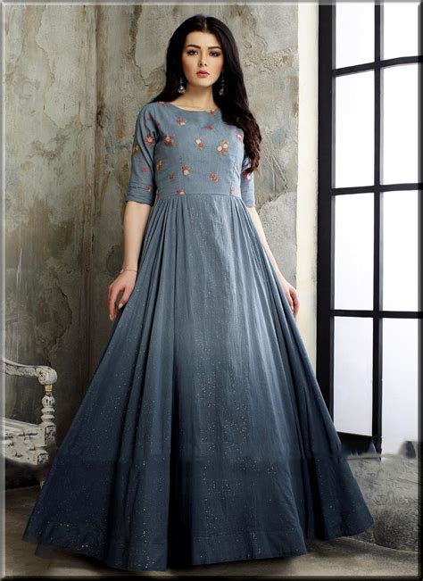 New And Simple Long Frock Designs 2024 For Ladies