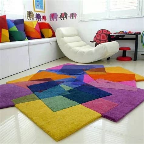 Color It All Rug Vibrant Living Room Cool Rugs Indie Room Decor