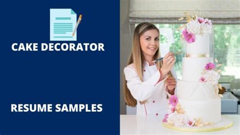 Cake Decorator Resume Sample