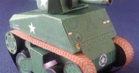 Papermau Ww2`s Sherman Tank Paper Model In Sd Style By Vladcorail