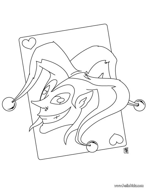 Harlequin Coloring Pages