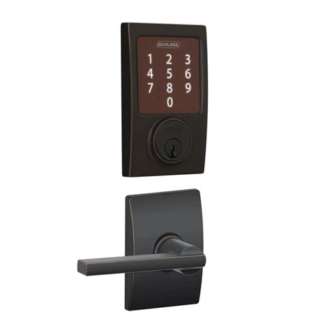 Schlage Sense Century Touchscreen Smart Deadbolt With Built In Alarm A