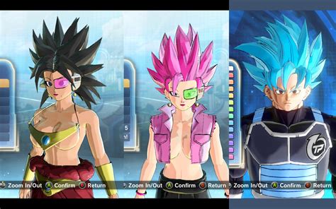 Gokus Ssj2 Hair For Cac Huf Broly Hair For Cac Huf And Beat Hair For Cac Hum Xenoverse Mods