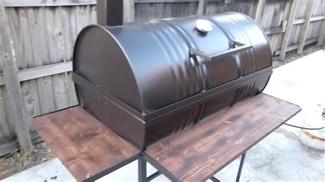 55 Gallon Steel Drum Smoker And Grill Youtube