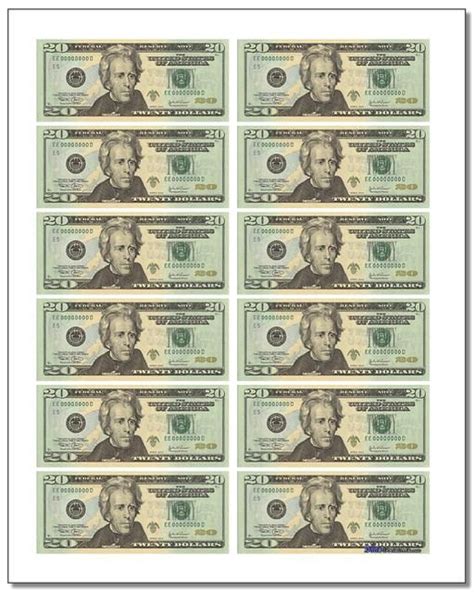 Realistic Printable Play Money For Fun Math Lessons And Games