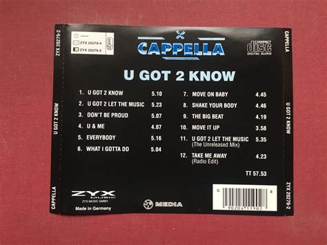 Cappella U Got 2 Know 1994 61564349