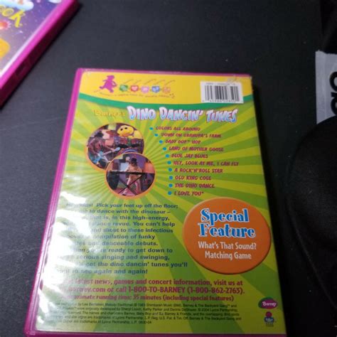 Barneys Musical Dvd Lot 2 Scrapbook Dino Dancin Tunes Pbs Purple