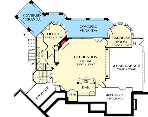 Luxurious French Country Home Plan For A Rear Sloping Lot 17527lv