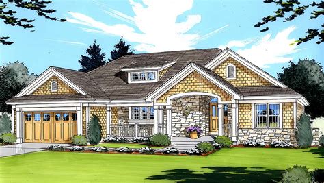 Craftsman Ranch Design 39066st Architectural Designs