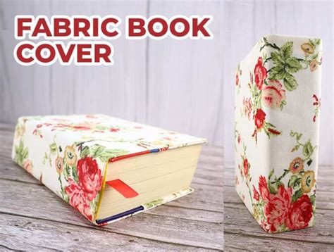 Diy Fabric Book Cover Easy Sewing Tutorial Sewing