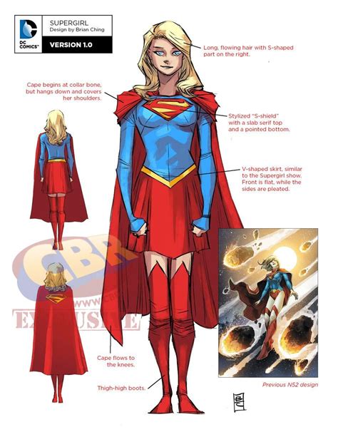 full supergirl rebirth character design by brian ching marvel dc comics art dc comics heros