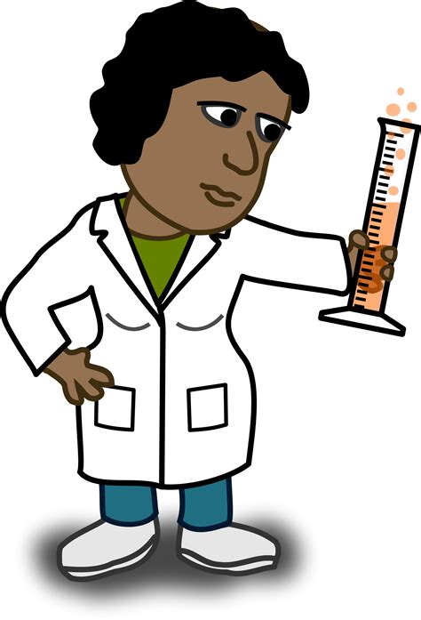 Cartoon Chemist Scientist Vector Clipart Image Free Stock Photo