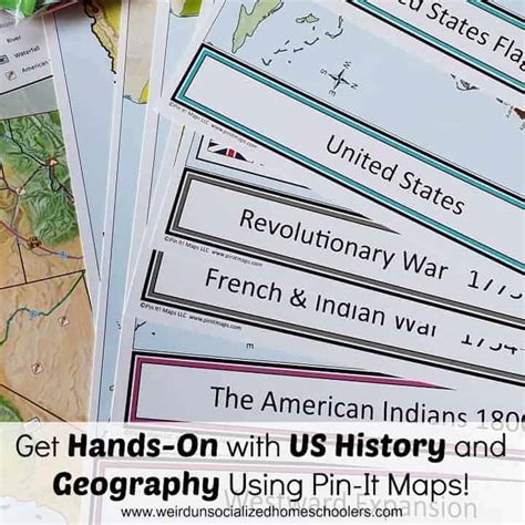 Get Hands On With Us History And Geography Using Pin It Maps Weird