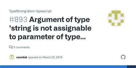 Argument Of Type String Is Not Assignable To Parameter Of Type Regexp