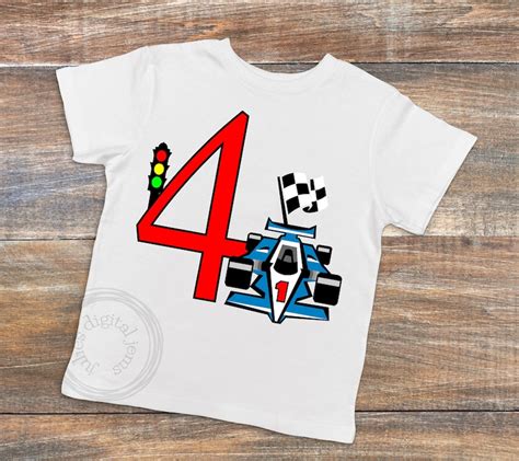 Racing Birthday Shirt Svg Race Car Birthday Race Car Themed Etsy