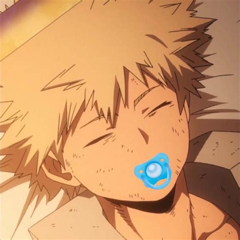 Bakugo Sleeping With A Binky ♡ In 2023 My Hero Academia Anime Anime