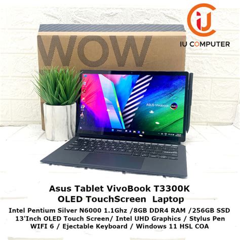 Asus Tablet Vivobook T3300k Oled Touchscreen Intel Pentium Silver N6000