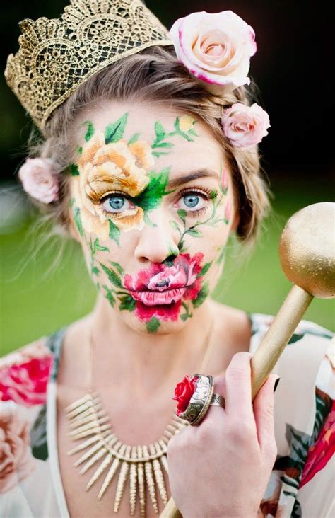25 Coolest Floral Makeup Looks Makeup Art Fantasy Makeup Makeup